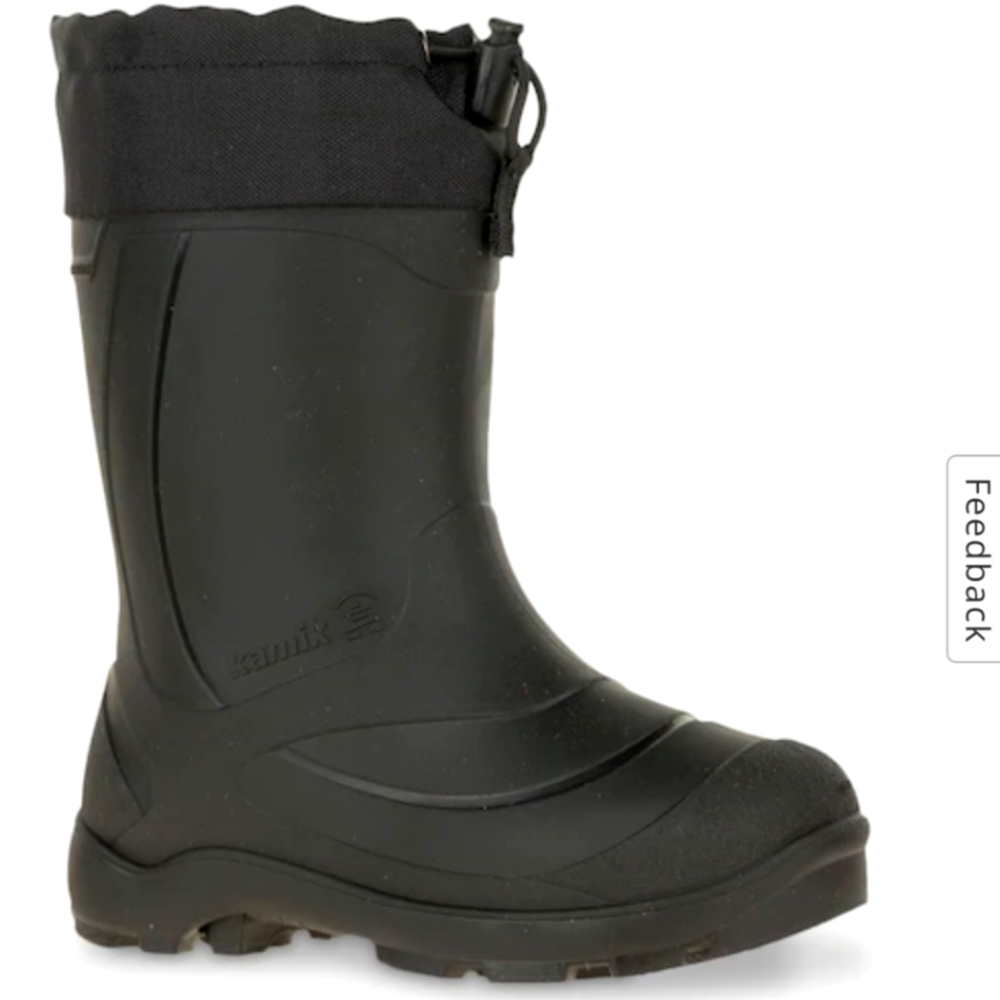Kamik Snowbuster kids boots. Size 13. Black. EUC.